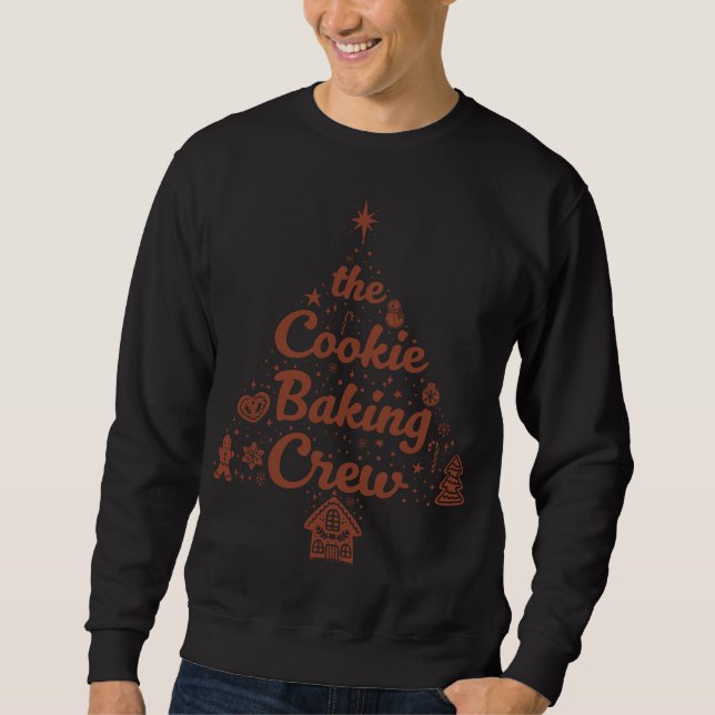 Sudadera The Cookie Baking Crew Christmas Tree Design (Anverso)