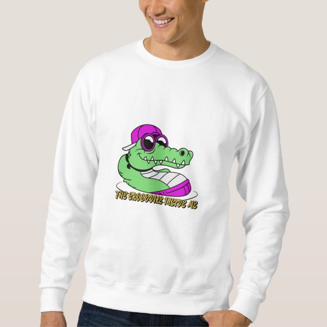 Sudadera The Crocodile inside me | cute beautiful design (Anverso)
