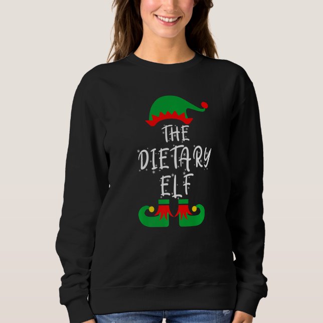 Sudadera The Dietary Elf  Christmas Family Matching Pajama  (Anverso)