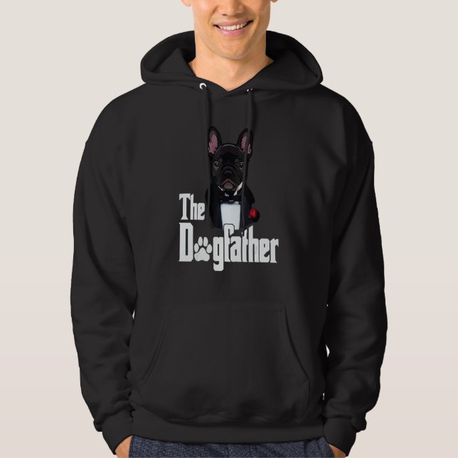 Sudadera The Dogfather French Bulldog Dad Frenchie dog (Anverso)