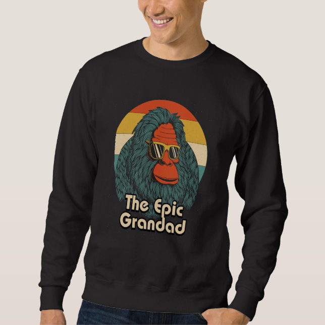 Sudadera The Epic Grandad Fathers Day Grandpa Parents Grand (Anverso)