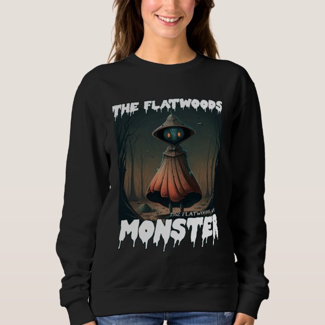 Sudadera The Flatwoods Monster 1952 Creepy Scary Cryptid Le (Anverso)
