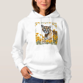 Sudadera The Florida Panther Side View with Coreopsis 