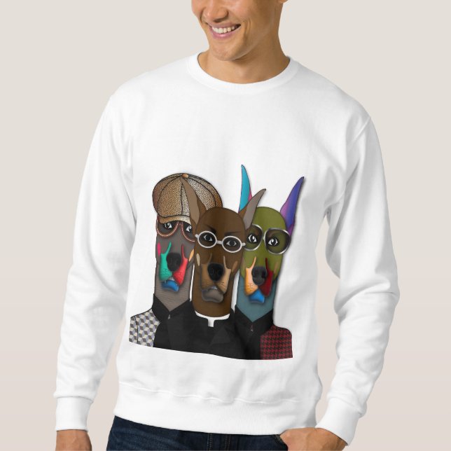 Sudadera "The Gentlemen Dobermans" Artistic Sweatshirt (Anverso)