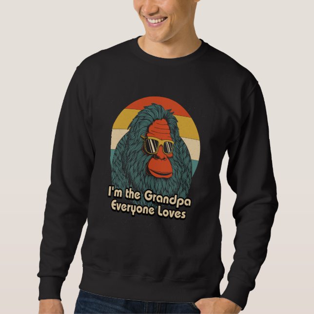 Sudadera The Grandpa Everyone Loves Family Fathers Day Rela (Anverso)
