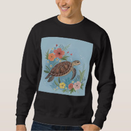 Sudadera The illustration of a sea turtle