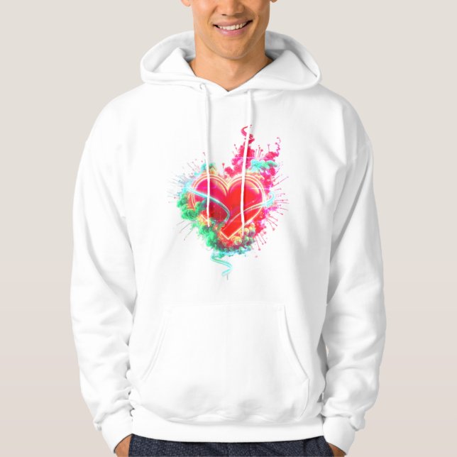Sudadera The Jaded Heart on a Cozy Long Sleeve White (Anverso)