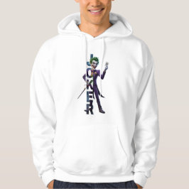 Sudadera The Joker Artistic Illustration Men's White Hoodie