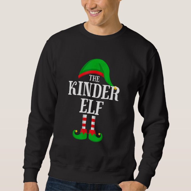 Sudadera The Kindergarten Elf Family Group Matching Christm (Anverso)