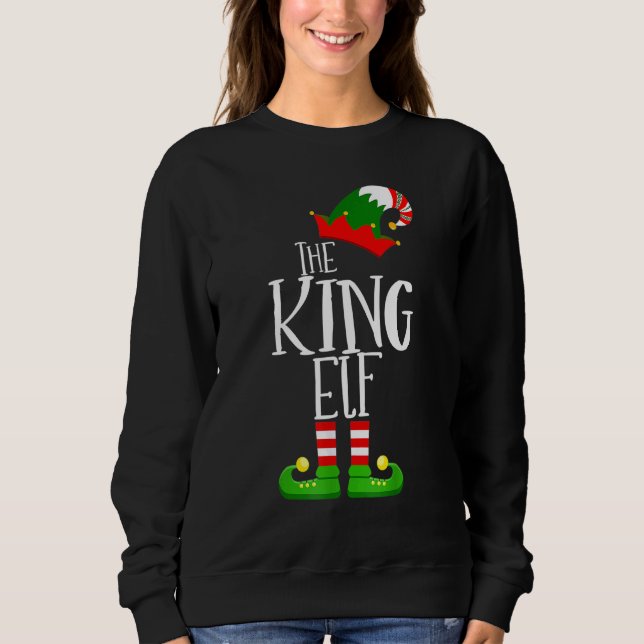 Sudadera The King Elf Family Matching Group Christmas     (Anverso)