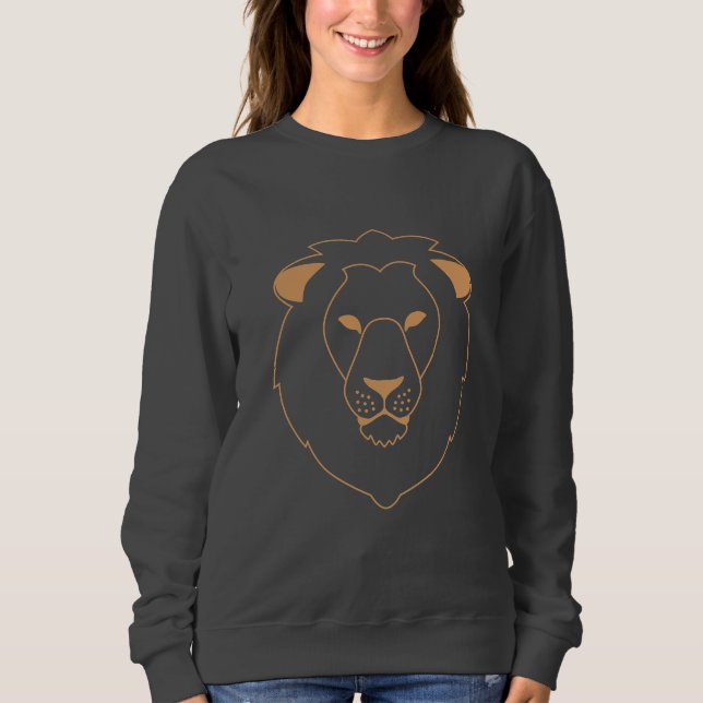 Sudadera The Lion's Gaze: Golden Contour (Anverso)
