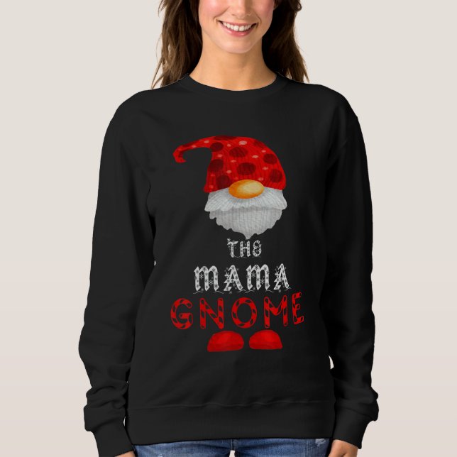 Sudadera The Mama Gnome Artsy Matching Family Christmas Paj (Anverso)