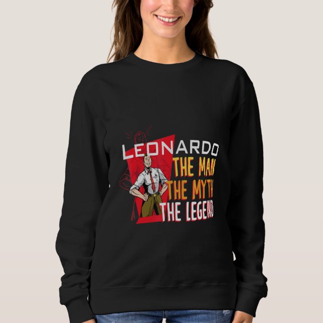Sudadera The man the myth the legend Leonardo (Anverso)