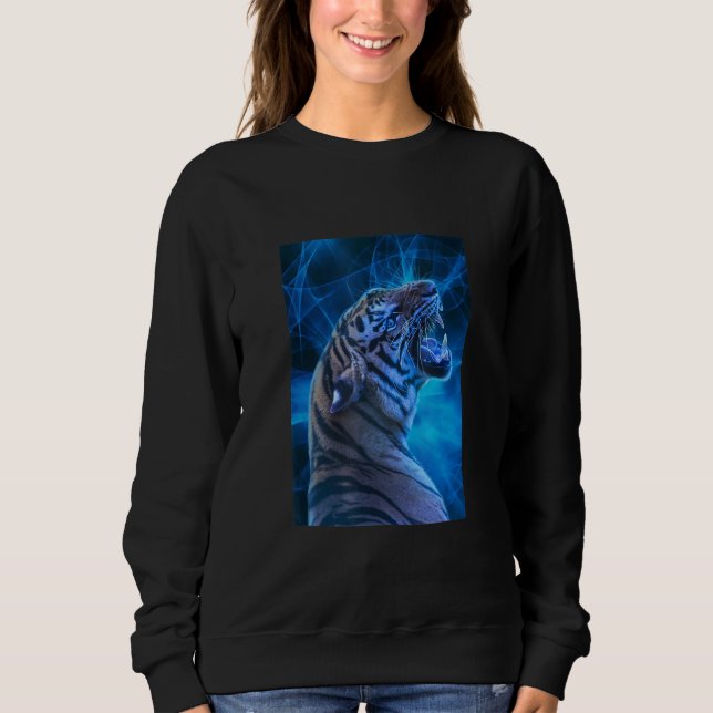Sudadera The Mountain White Tigers of Bengal Illustration G (Anverso)