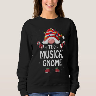 Sudadera The Musical Gnome Tree Light Buffalo Plaid Christm