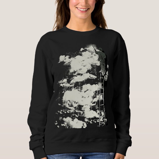 Sudadera The Optimist Inspirational Happy Sky Graffiti Stre (Anverso)