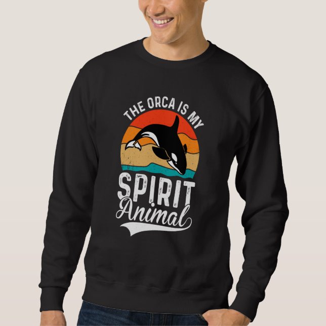 Sudadera The Orcas Is My Spirit Animal Orcas Nature Wildlif (Anverso)