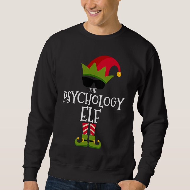 Sudadera The Psychology Elf Matching Family Group Christmas (Anverso)