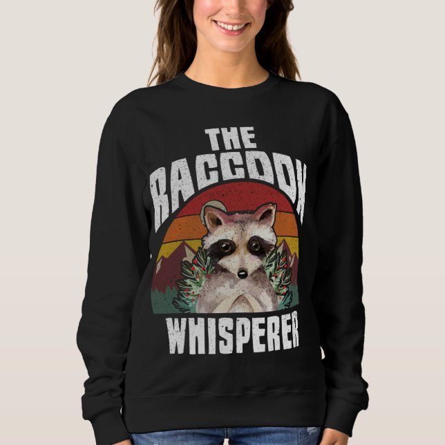 Sudadera The Raccoon Whisperer - Raccoon's Lover - Vintage (Anverso)