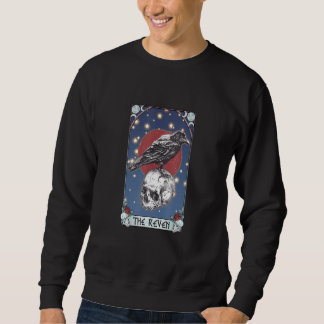 Sudadera The Raven Tarot Card Skull Mystical Aesthetic Witc