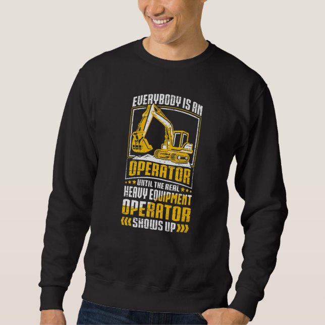 Sudadera The Real Operator  Construction Workers & Construc (Anverso)