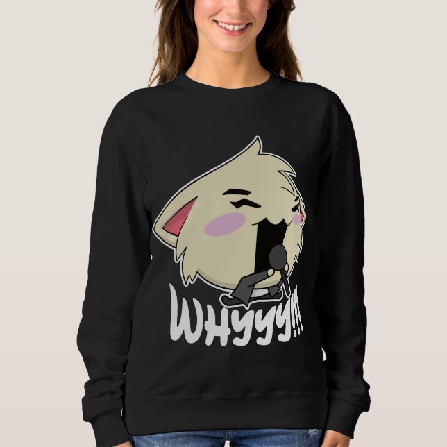 Sudadera The Rock Star Cat - Whyyyyy (Anverso)