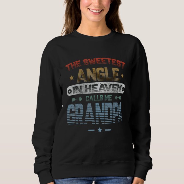 Sudadera The Sweetest Angle In Heaven Calls Me Grandpa Angl (Anverso)