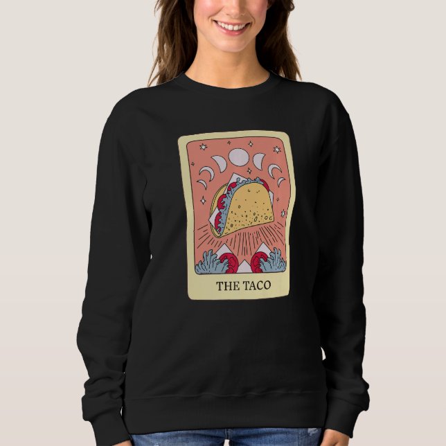 Sudadera The Taco Foodie Tarot Card Taco Lover Fortune Tell (Anverso)
