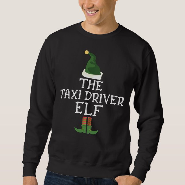 Sudadera The Taxi Driver Elf Christmas Costume (Anverso)