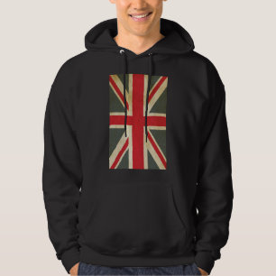 Sudadera The Union Jack Bandera Británica Hombres Negro