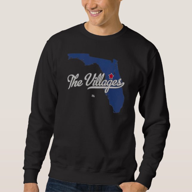 Sudadera The Villages Florida FL Map (Anverso)