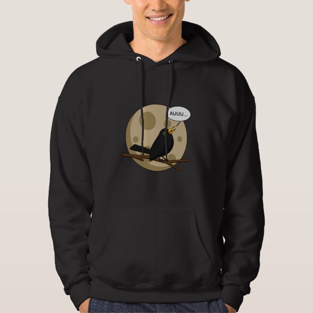 Sudadera The Werebird - Blackbird Howling at the Moon Comic (Anverso)