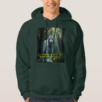 Sudadera **"The Whispering Forest: A White Tiger's Majesty"