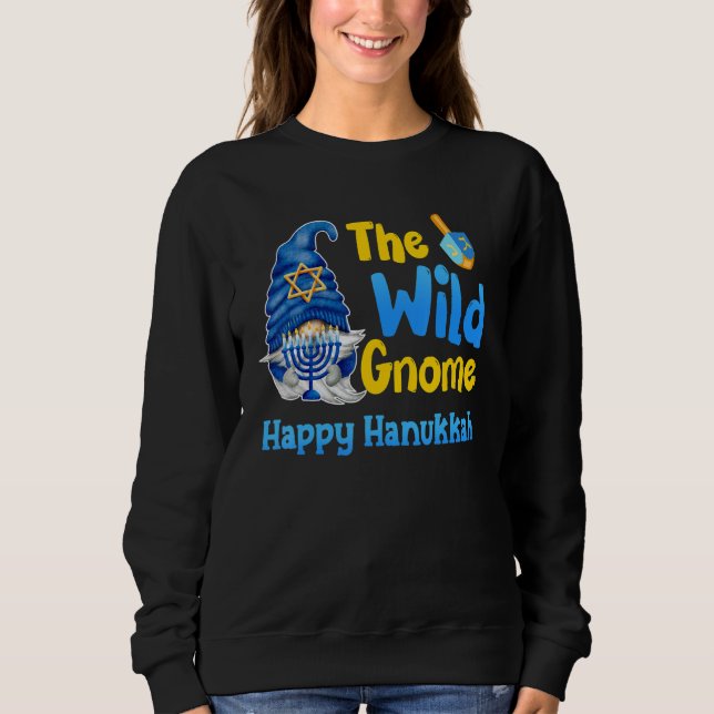 Sudadera The Wild Gnome Happy Hanukkah Jewish Gnomes  Chanu (Anverso)