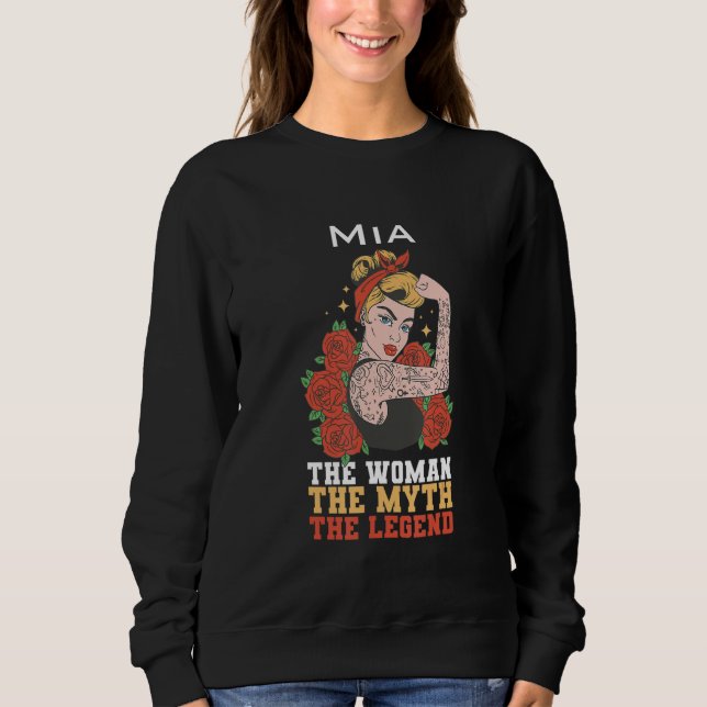 Sudadera The woman the myth the legend Mia (Anverso)