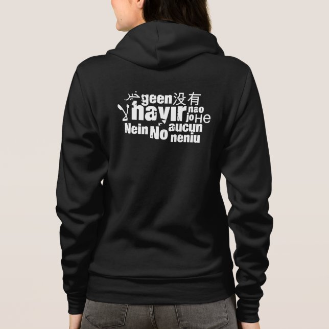 Sudadera The word "No" in different languages Hoodie (Reverso)