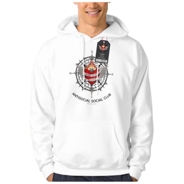 Sudadera The WORK LOVE BALANCE Antisocial club (Subido por el creador)