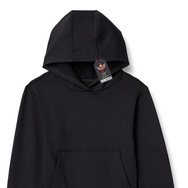 Sudadera The WORK LOVE BALANCE back Script & Wing design (Subido por el creador)