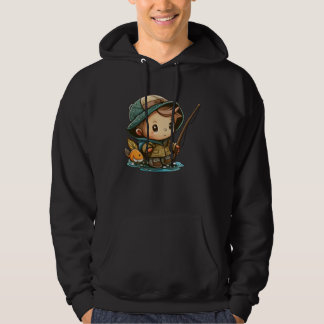 Sudadera The Young Angler Cute Little Boy with Fishing Pole