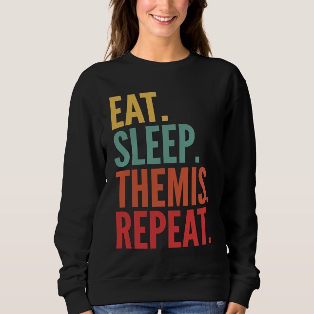 Sudadera Themis Crypto Eat Sleep Themis Repeat (Anverso)