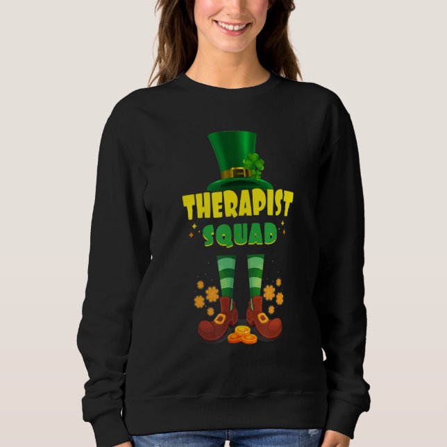 Sudadera Therapid Squad Funny Irish St Patrick Day (Anverso)