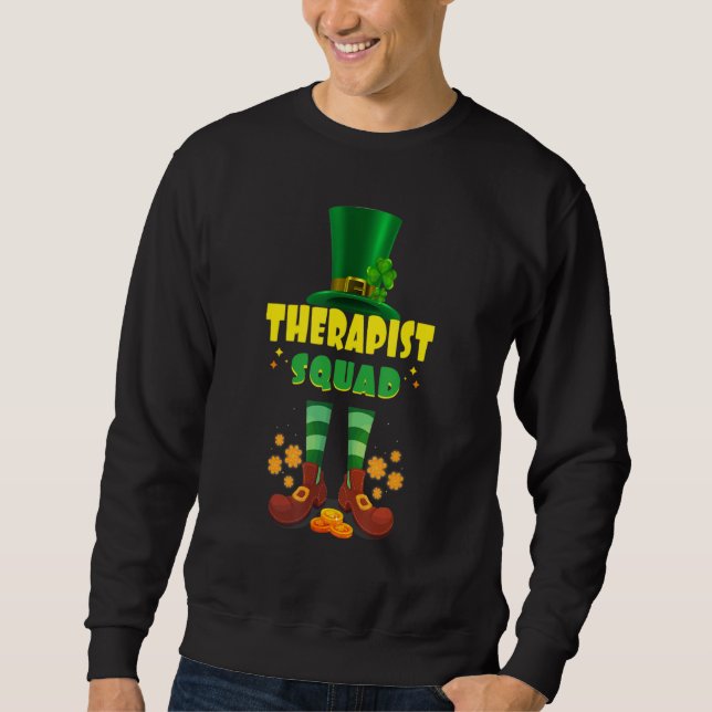 Sudadera Therapid Squad Funny Irish St Patrick Day (Anverso)