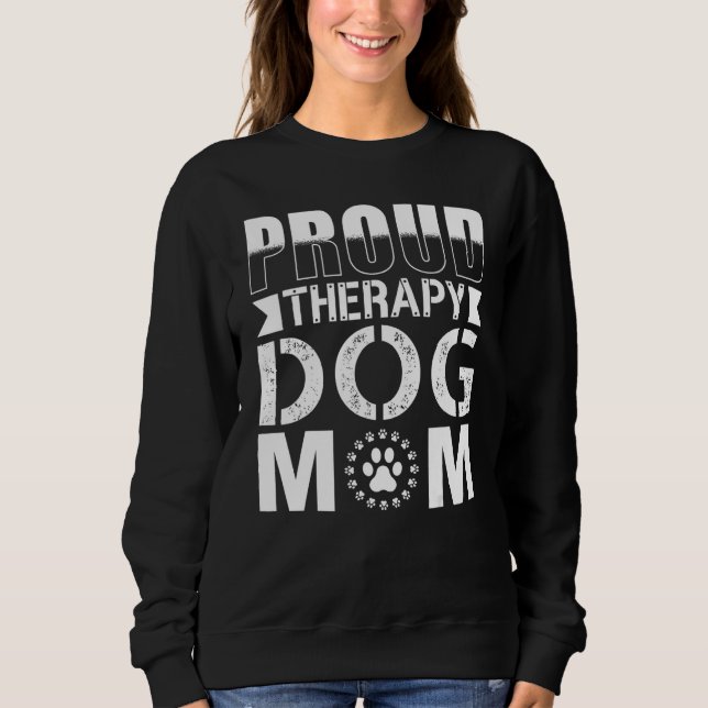 Sudadera Therapy Dog Design - Therapy Dog Mom_1 (Anverso)