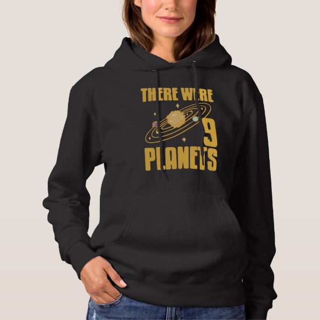 Sudadera There Were 9 Planets Retro  Pluto Never Forget Pre (Anverso)