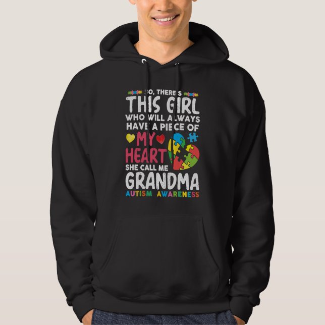 Sudadera There's This Girl She Calls Me Grandma Autism Awar (Anverso)