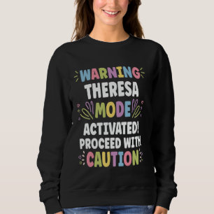 Sudadera THERESA Nombre Personalizado Funny Cute Personaliz