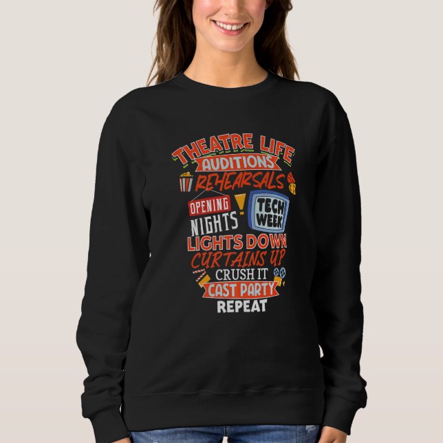 Sudadera Thespian Broadway Actor Theater Life (Anverso)