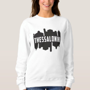 Sudadera Thessaloniki Grecia Cielo Skyline Divertida idea d