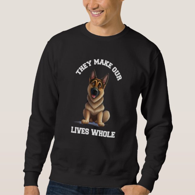 Sudadera They Make Our Lives Whole Animal German Shepherd P (Anverso)