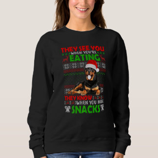 Sudadera They See You When You're Eating Rottweiler Santa U